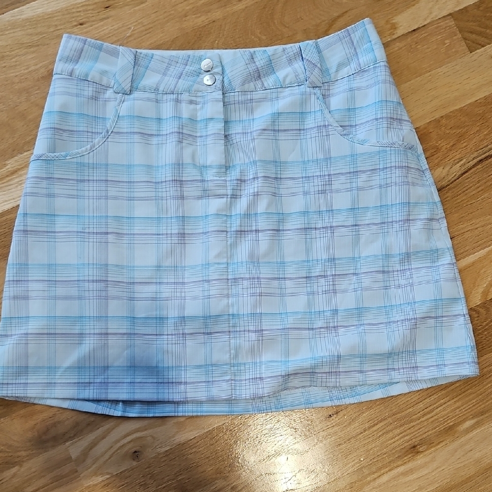 Nike Plaid Blue Women's Skort